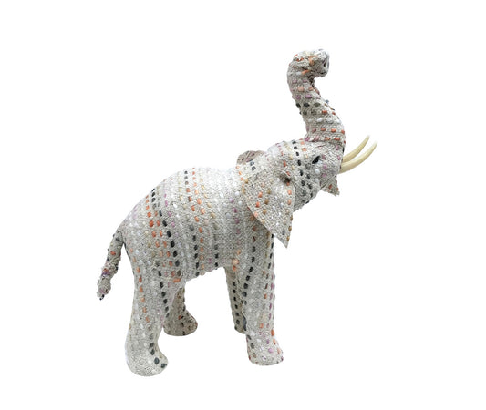 Woven Multi-Color Elephant - Large