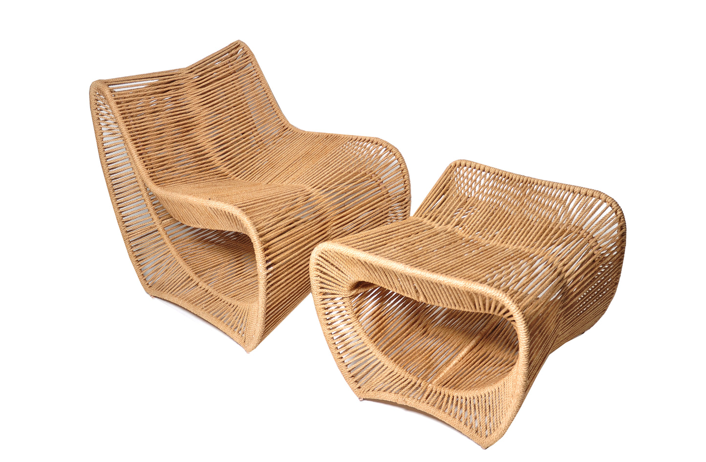 Handwoven Rope Accent Chair